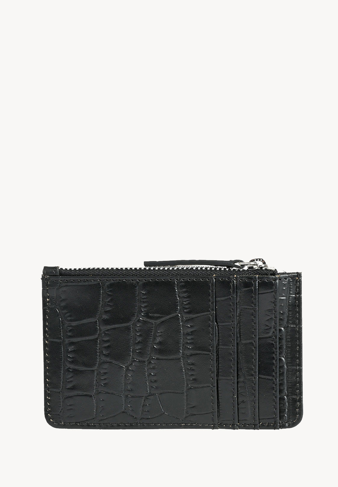 NOAH - Crocodile embossed leather card holder