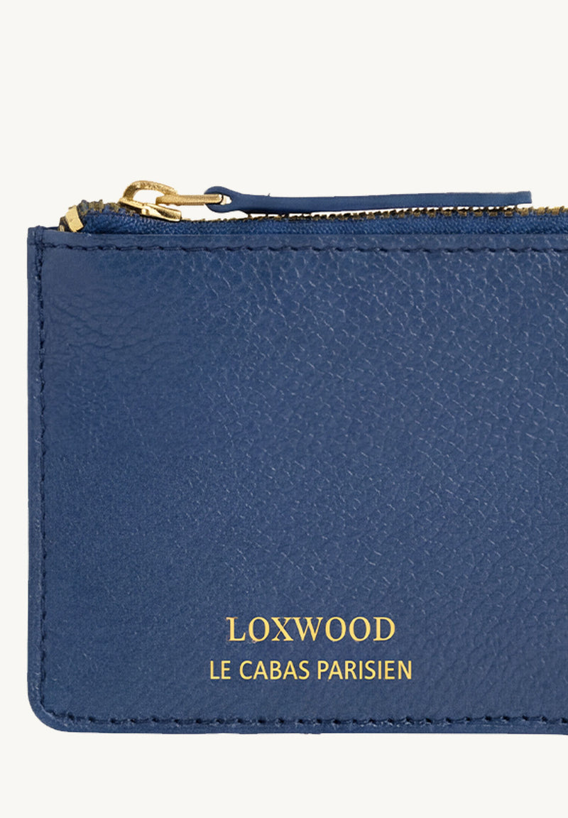 Noah-Blue Jean Leather Card Holder