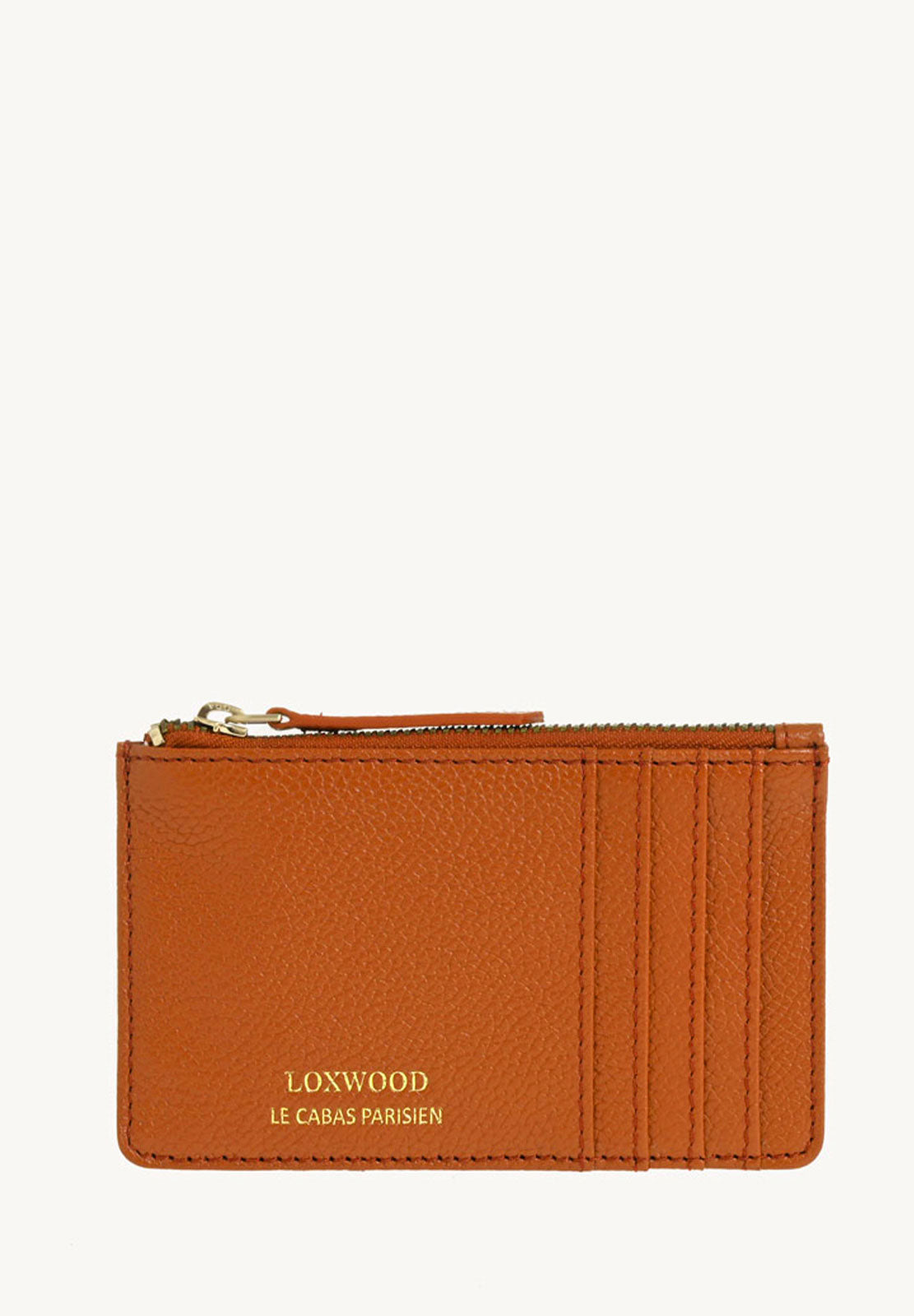 Noah-Orange Leather Card Holder