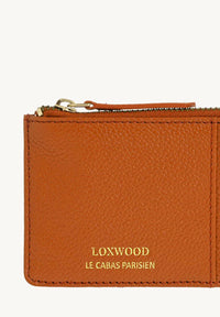 Noah-Orange Leather Card Holder