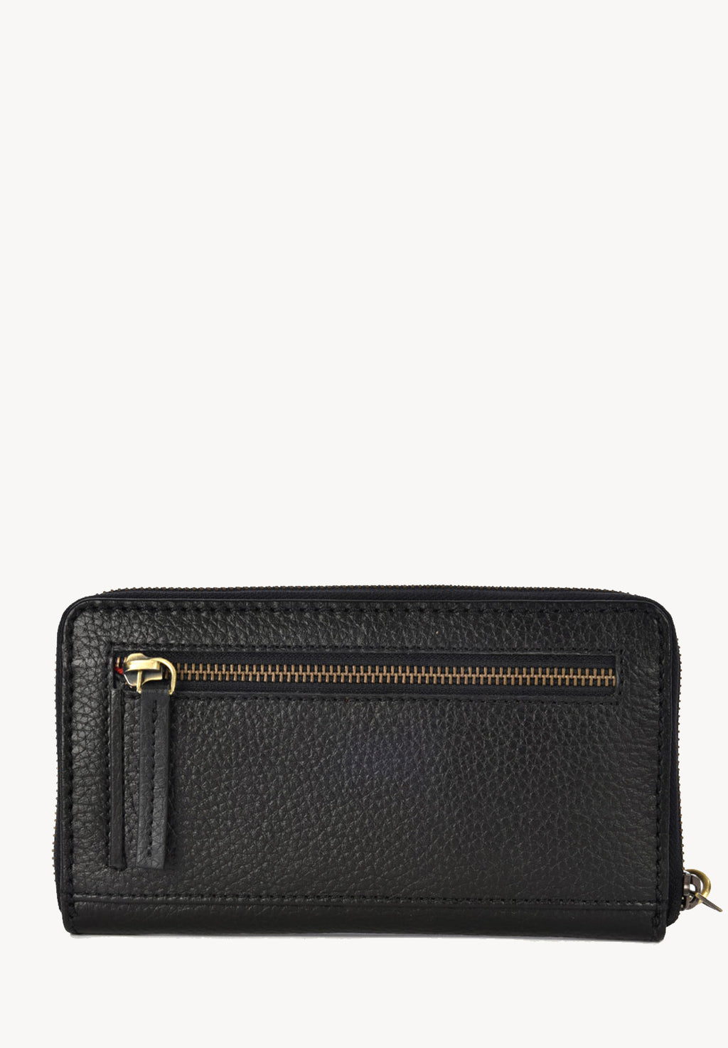 ZIPPERED WALLET - Grained leather