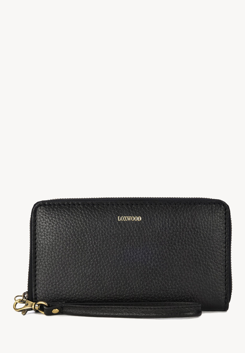ZIPPERED WALLET - Grained leather
