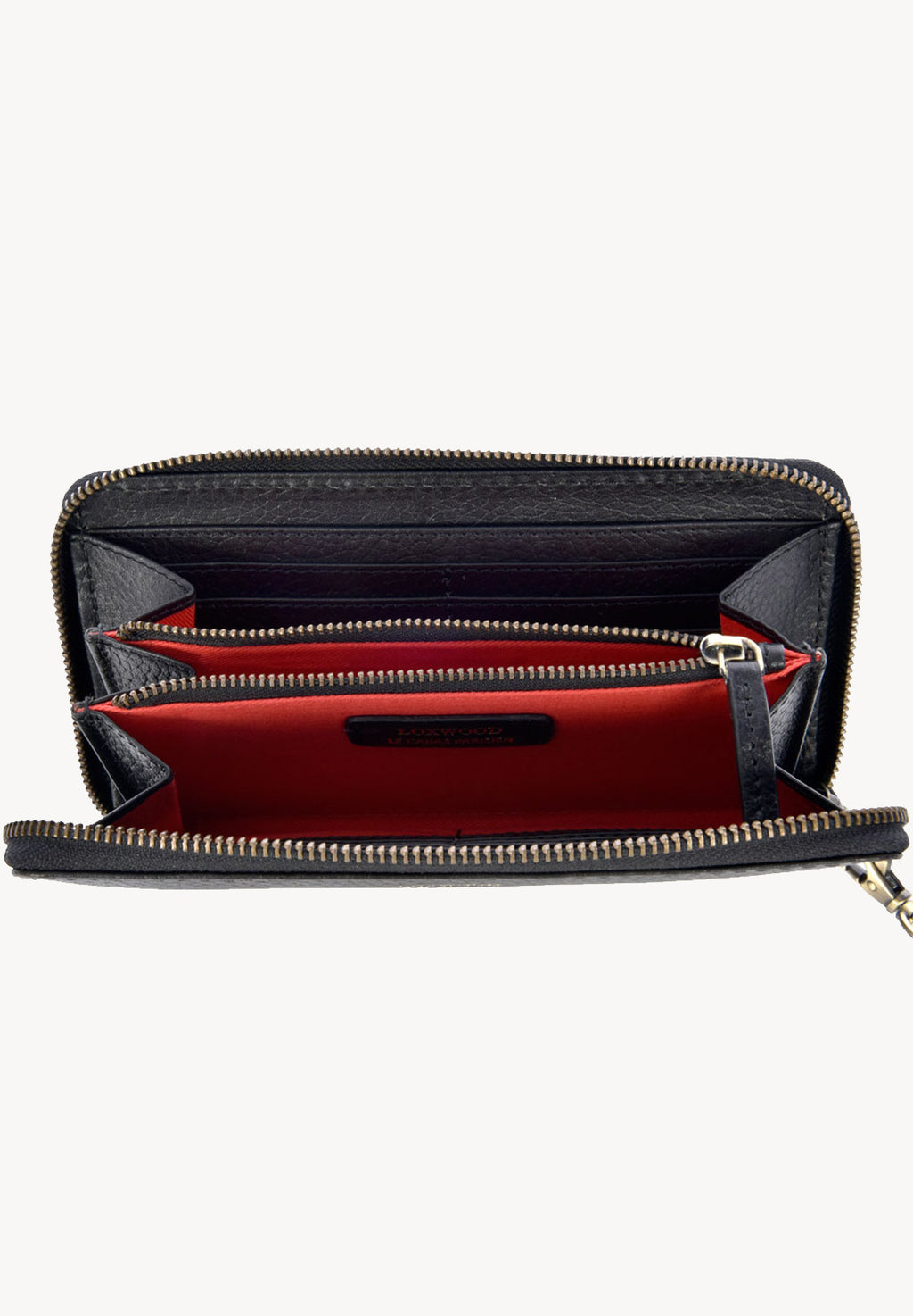 ZIPPERED WALLET - Grained leather