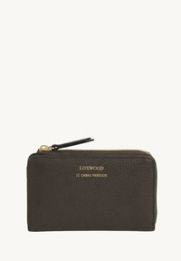 JONAH - Portefeuille zippé en cuir grainé