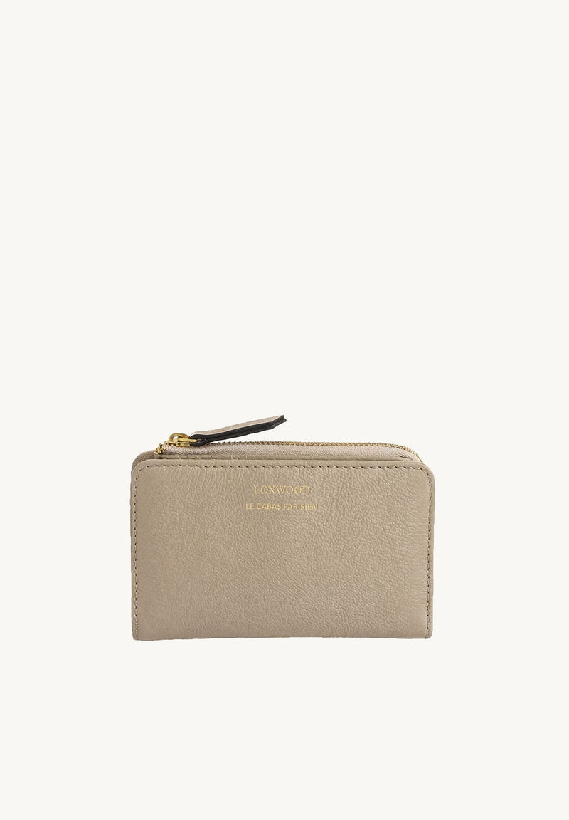 JONAH - Portefeuille zippé en cuir grainé