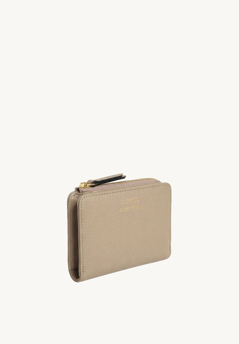 JONAH - Portefeuille zippé en cuir grainé