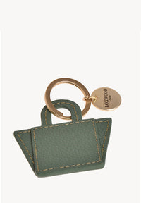 Porte-clés Cabas en Cuir grainé