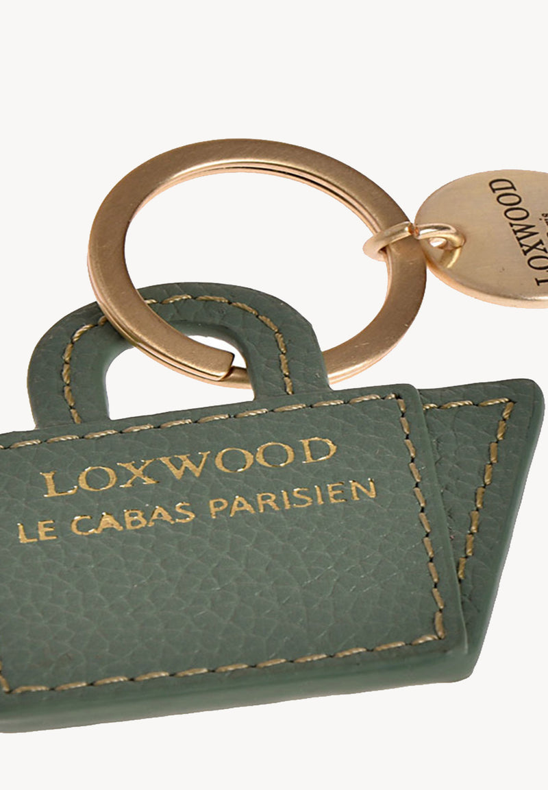 Porte-clés Cabas en Cuir grainé