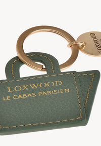 Porte-clés Cabas en Cuir grainé