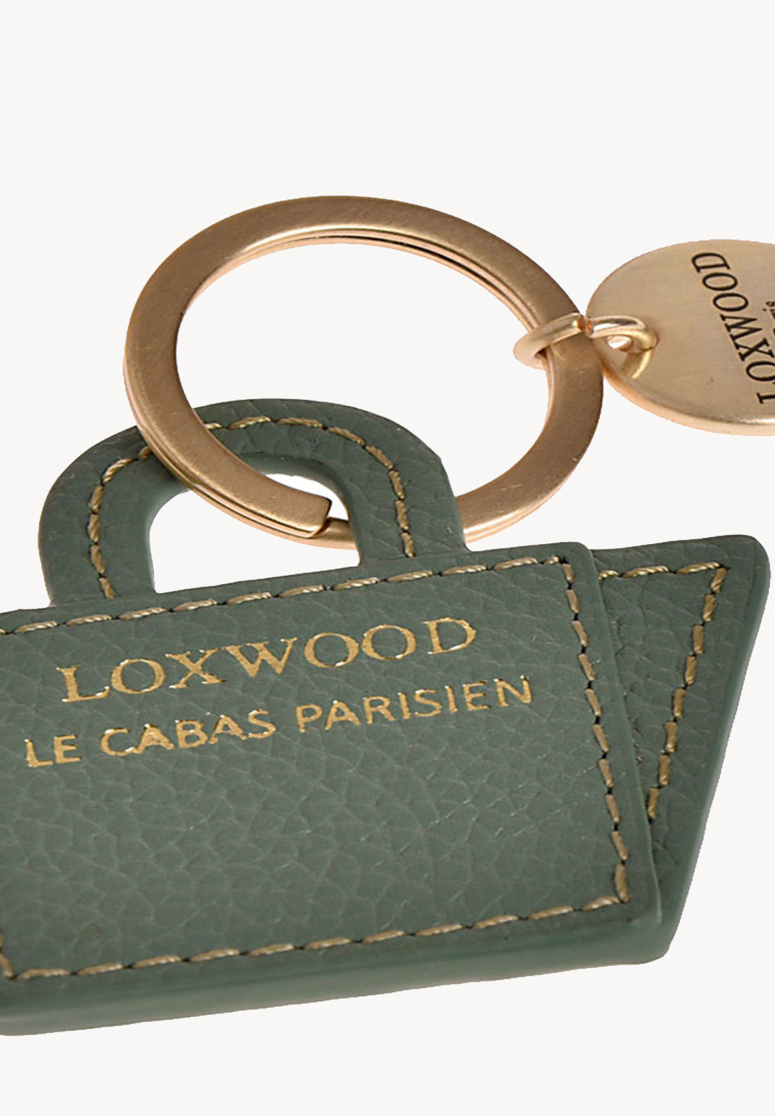 Porte-clés Cabas en Cuir grainé