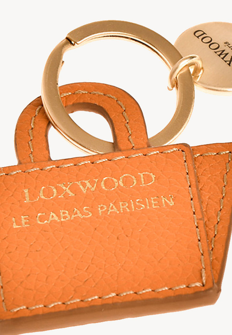 Porte-clés Cabas en Cuir grainé