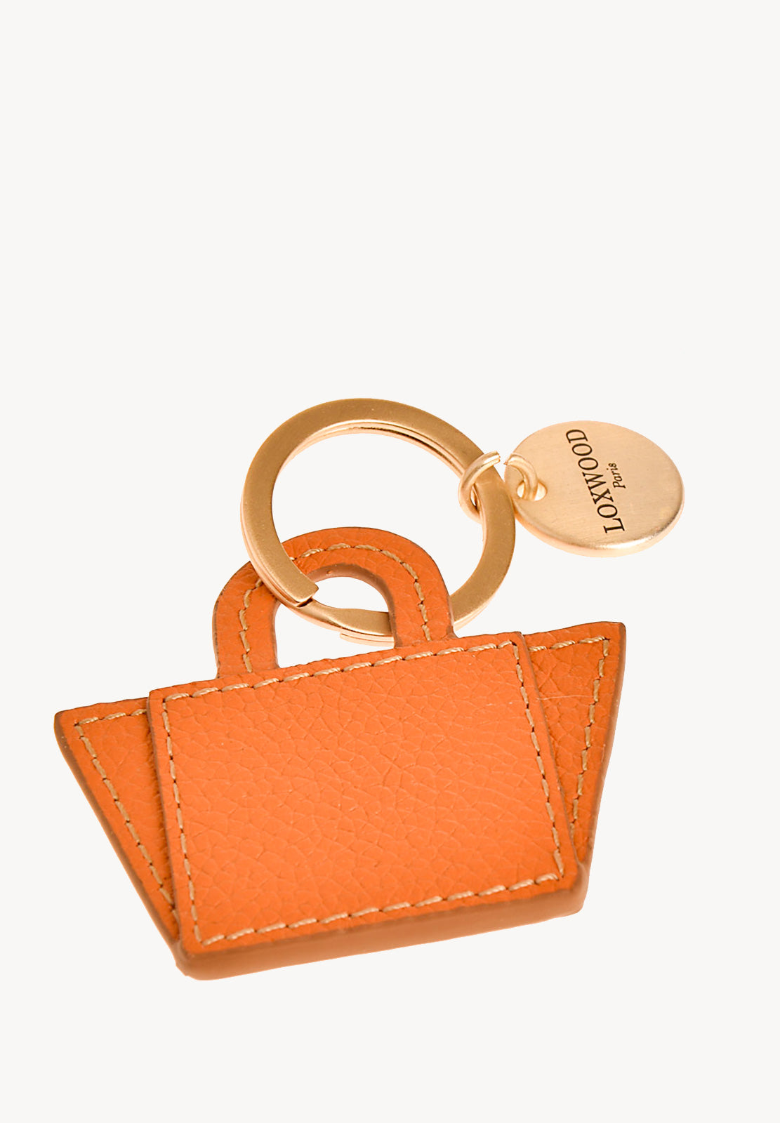 Porte-clés Cabas en Cuir grainé