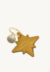 STAR - Grained Leather Keyring