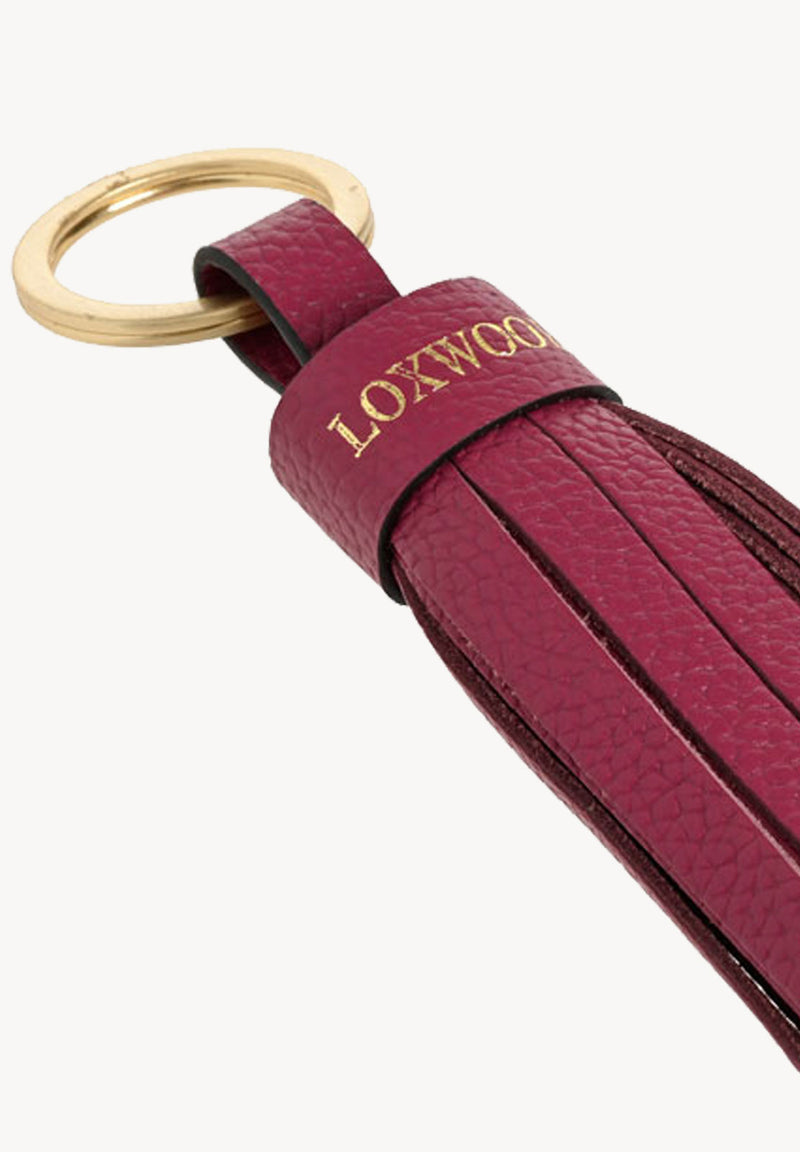 Pompon Small Fuchsia Keychain