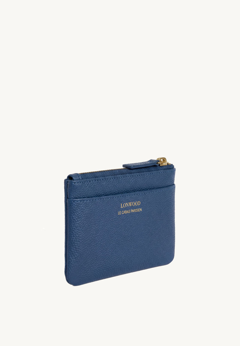 ZOÉ - Wallet - Blue Jean Grained Leather