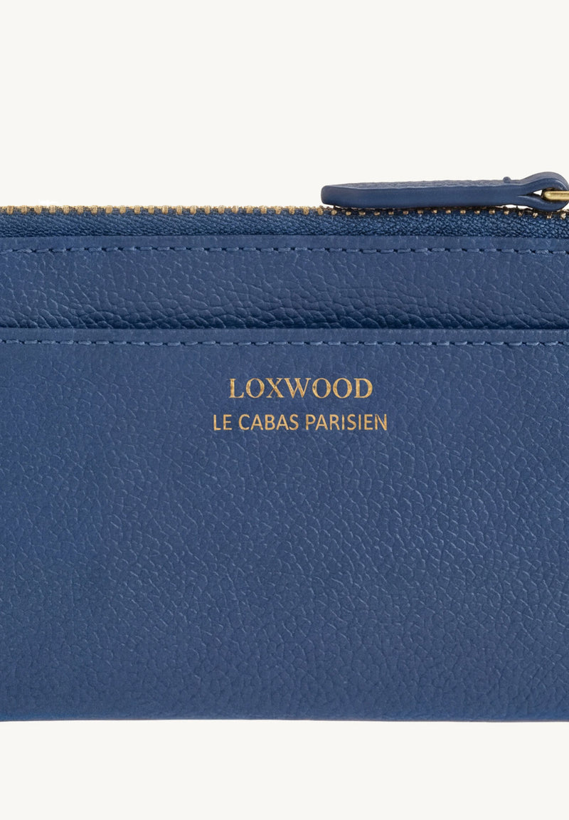 ZOÉ - Wallet - Blue Jean Grained Leather