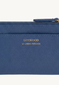 ZOÉ - Wallet - Blue Jean Grained Leather