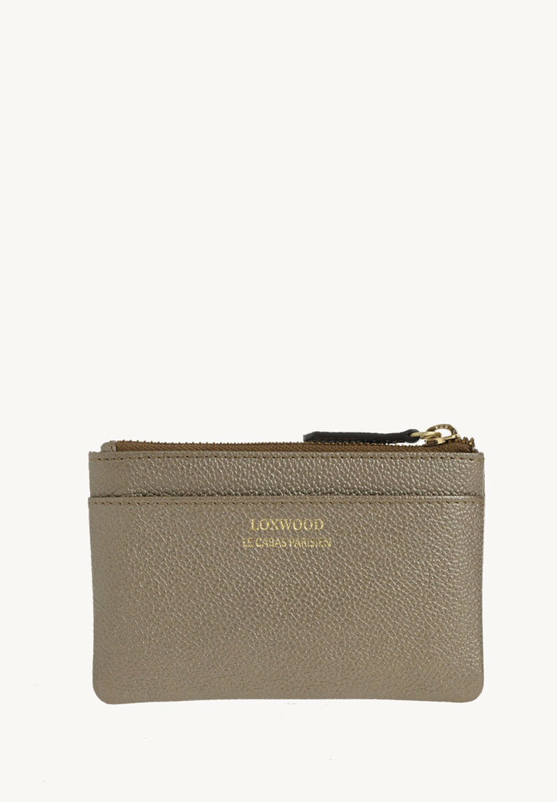 ZOÉ - Porte-monnaie - Cuir grainé Bronze