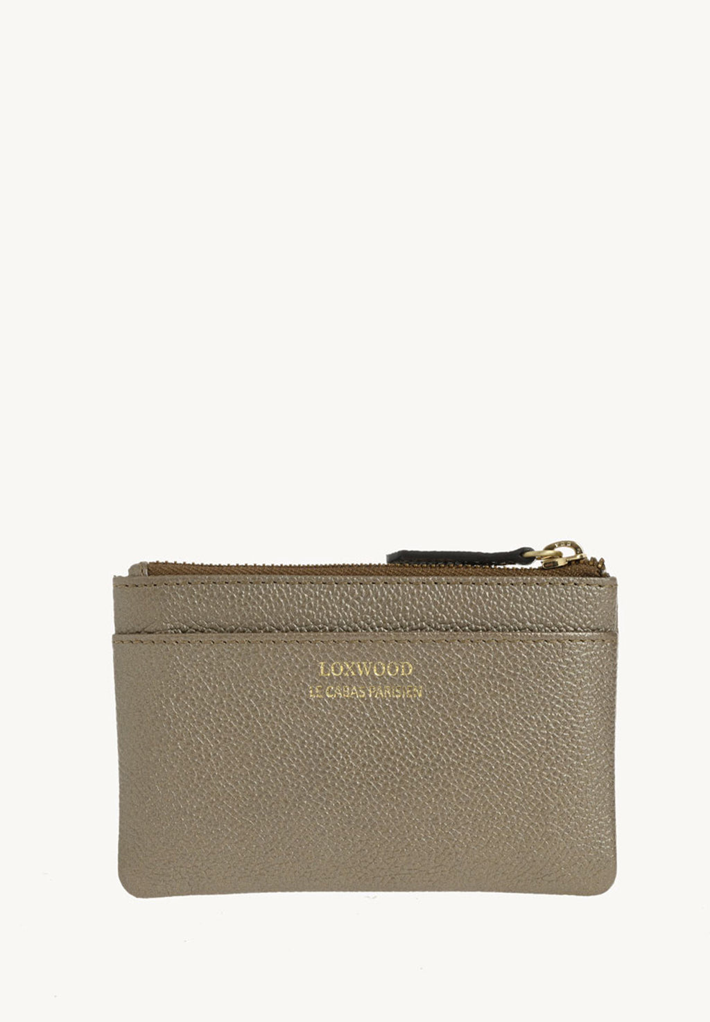 ZOÉ - Porte-monnaie - Cuir grainé Bronze