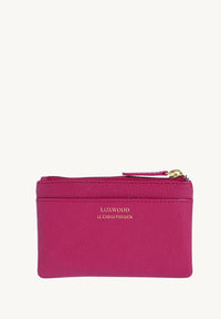 ZOÉ - Coin purse - Fuchsia grained leather