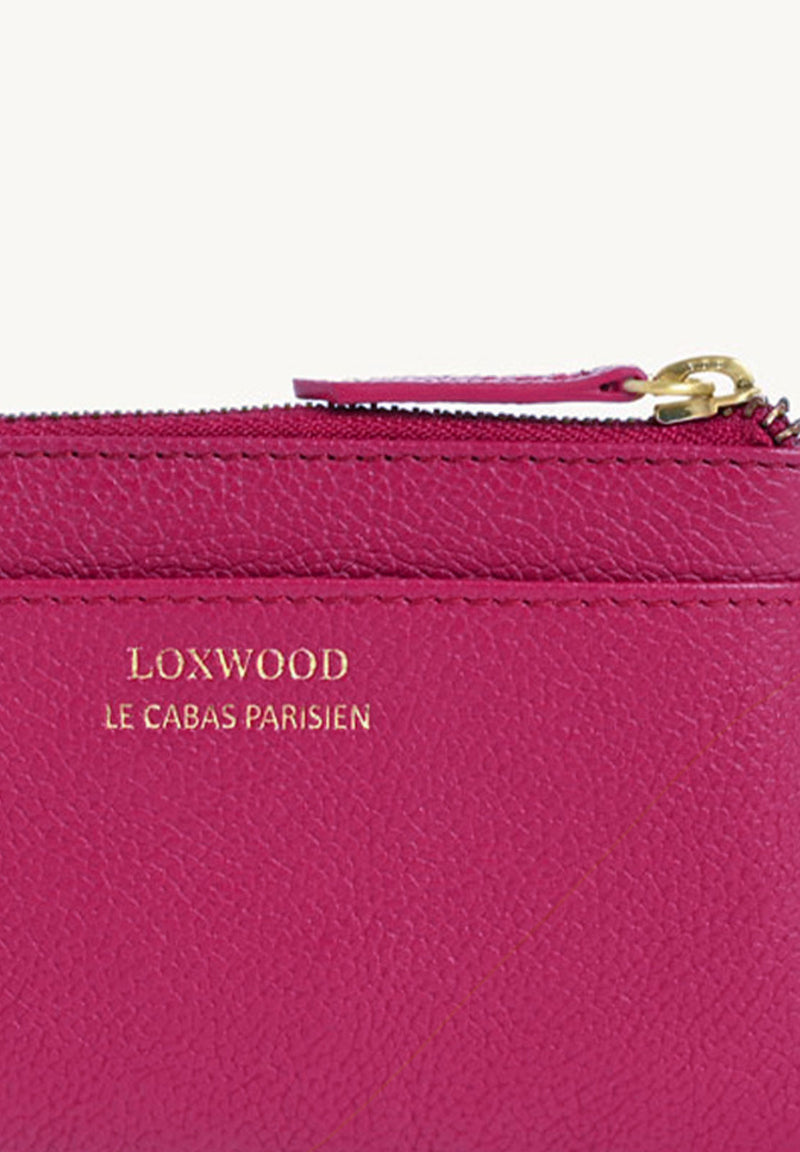 ZOÉ - Coin purse - Fuchsia grained leather