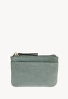 ZOÉ - Petit porte-monnaie zippé en cuir velours