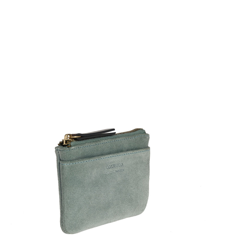 ZOÉ - Small zipped purse in suede leather