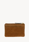 ZOÉ - Petit porte-monnaie zippé en cuir velours