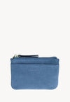 ZOÉ - Petit porte-monnaie zippé en cuir velours