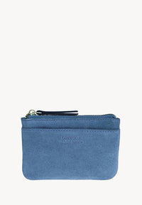 ZOÉ - Petit porte-monnaie zippé en cuir velours