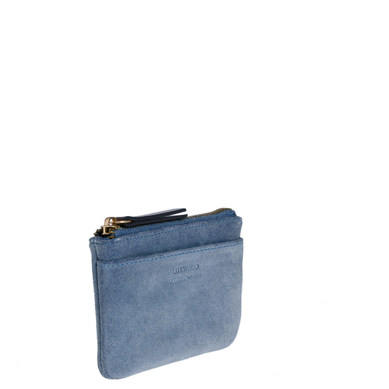 ZOÉ - Small zipped suede leather purse