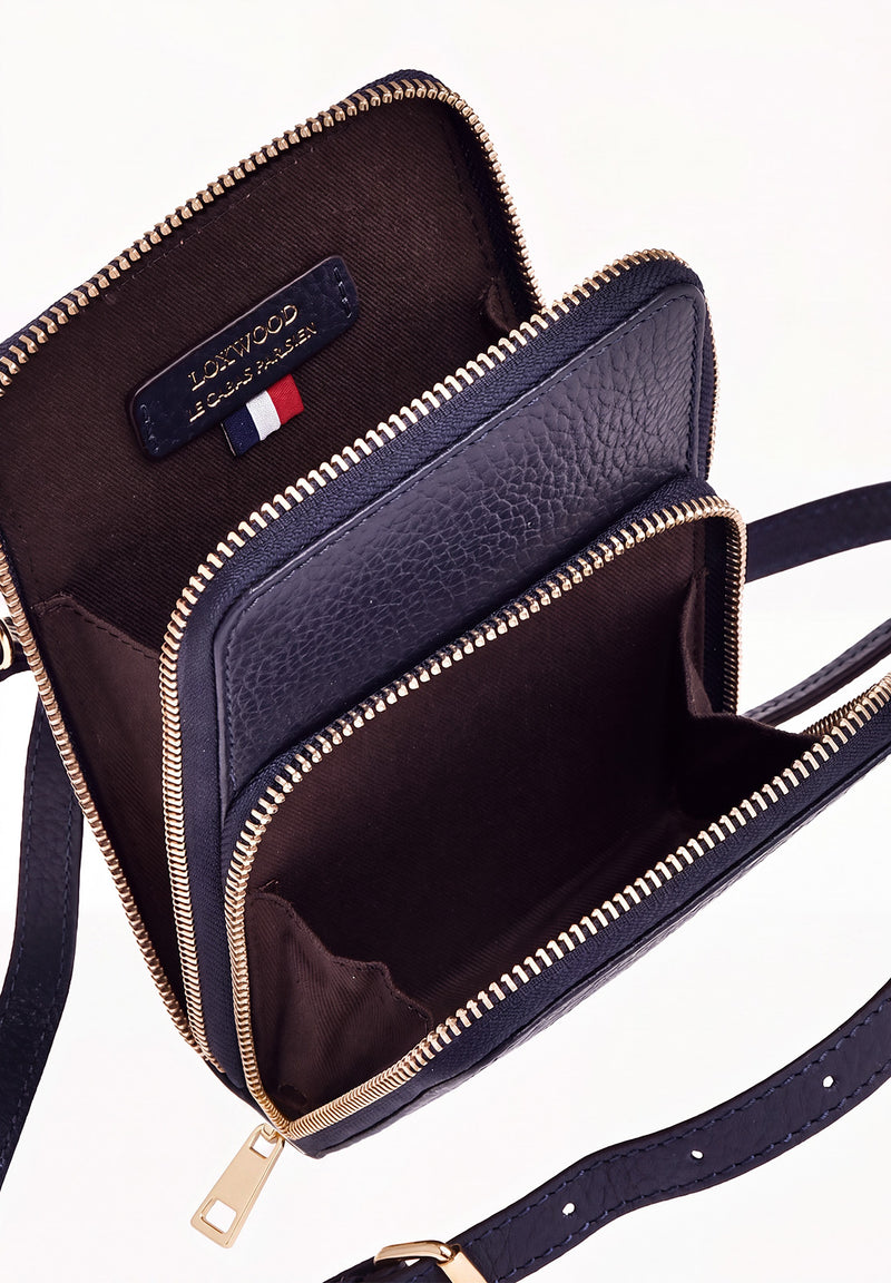 JILL - Pochette téléphone en cuir grainé