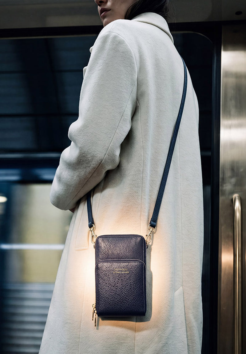 JILL - Pochette téléphone en cuir grainé