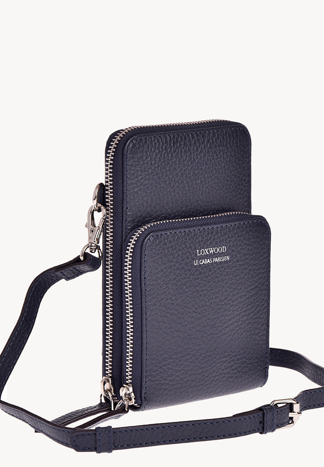 JILL - Grained leather phone pouch