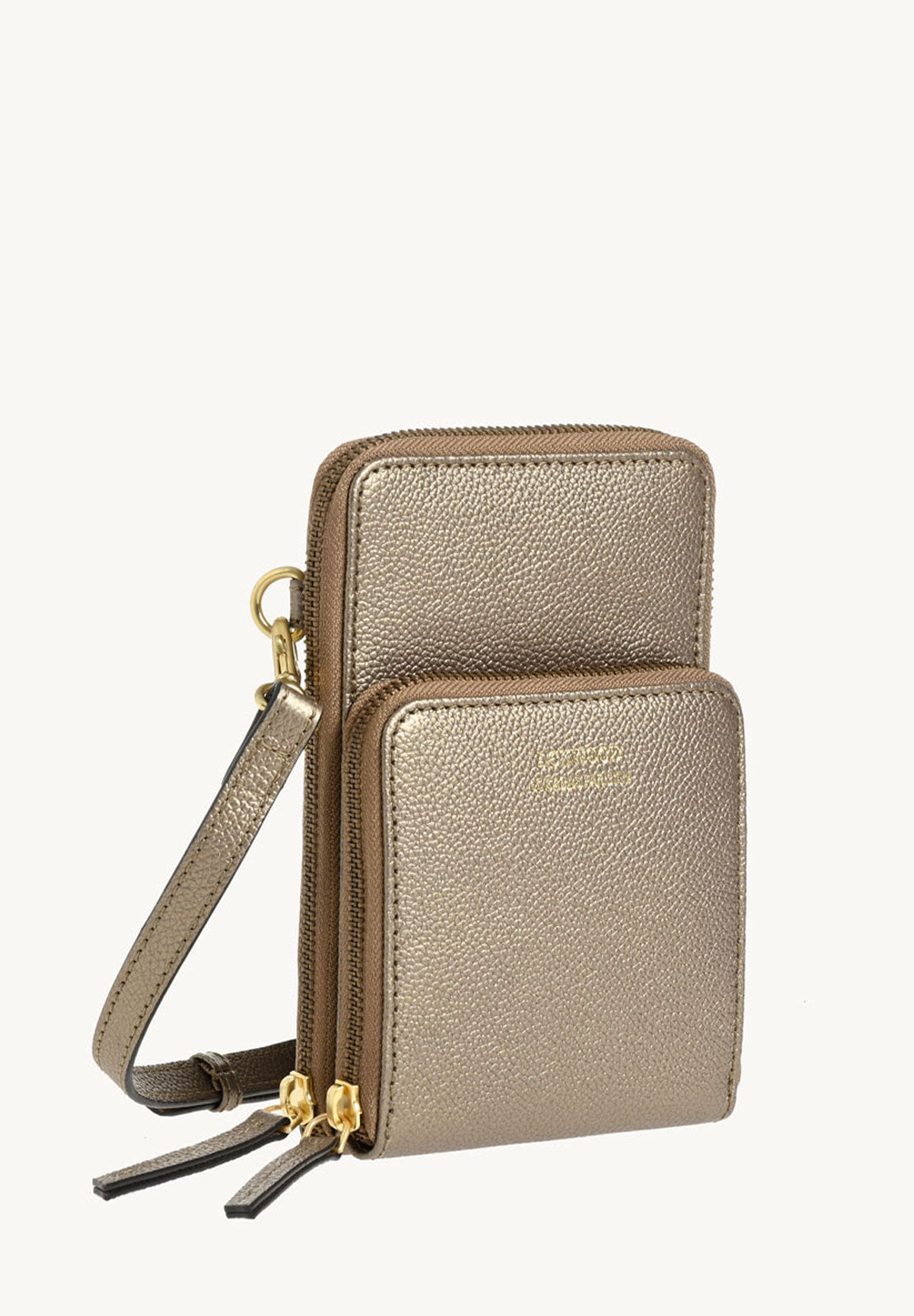 JILL - Grained leather phone pouch