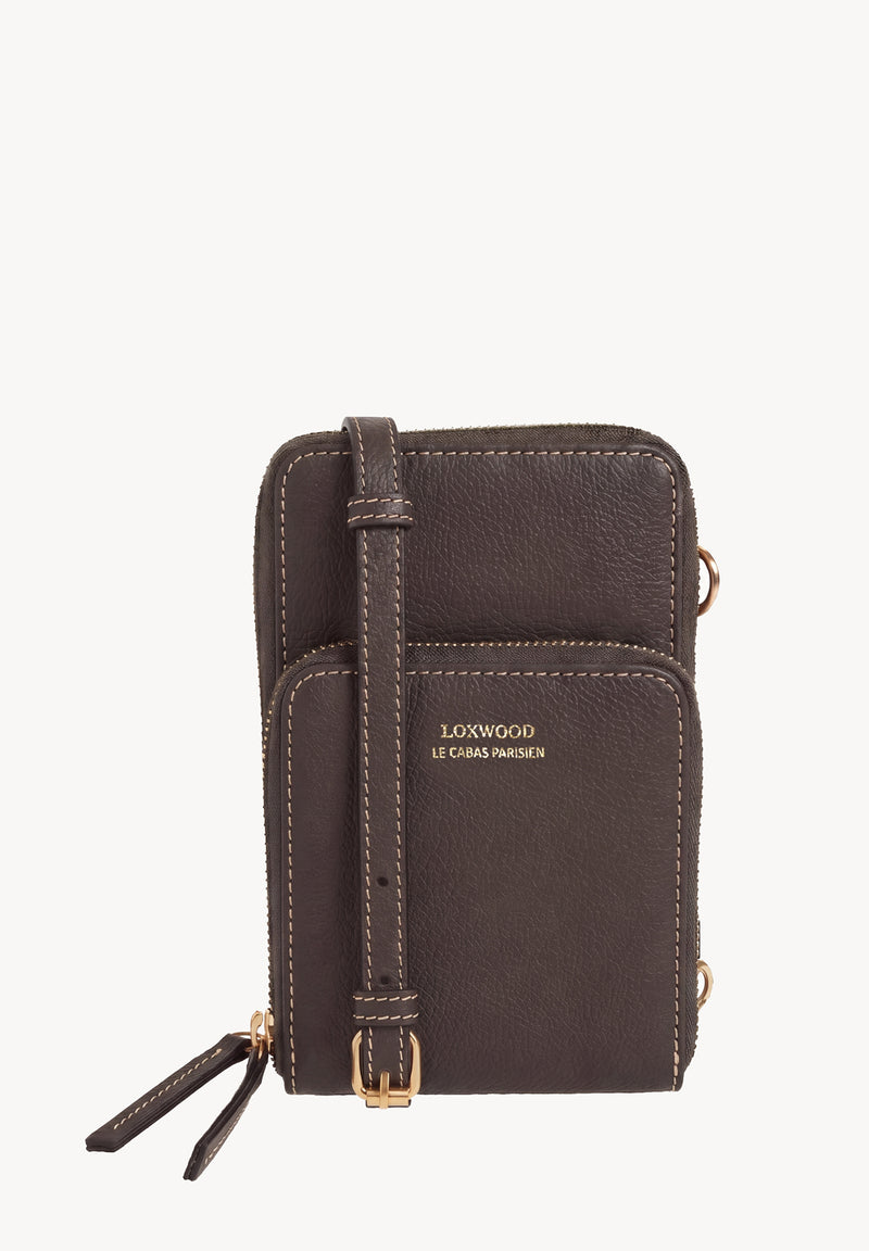 JILL - Pochette téléphone en cuir grainé