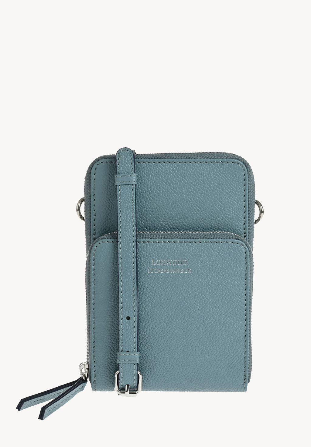 JILL - Grained leather phone pouch