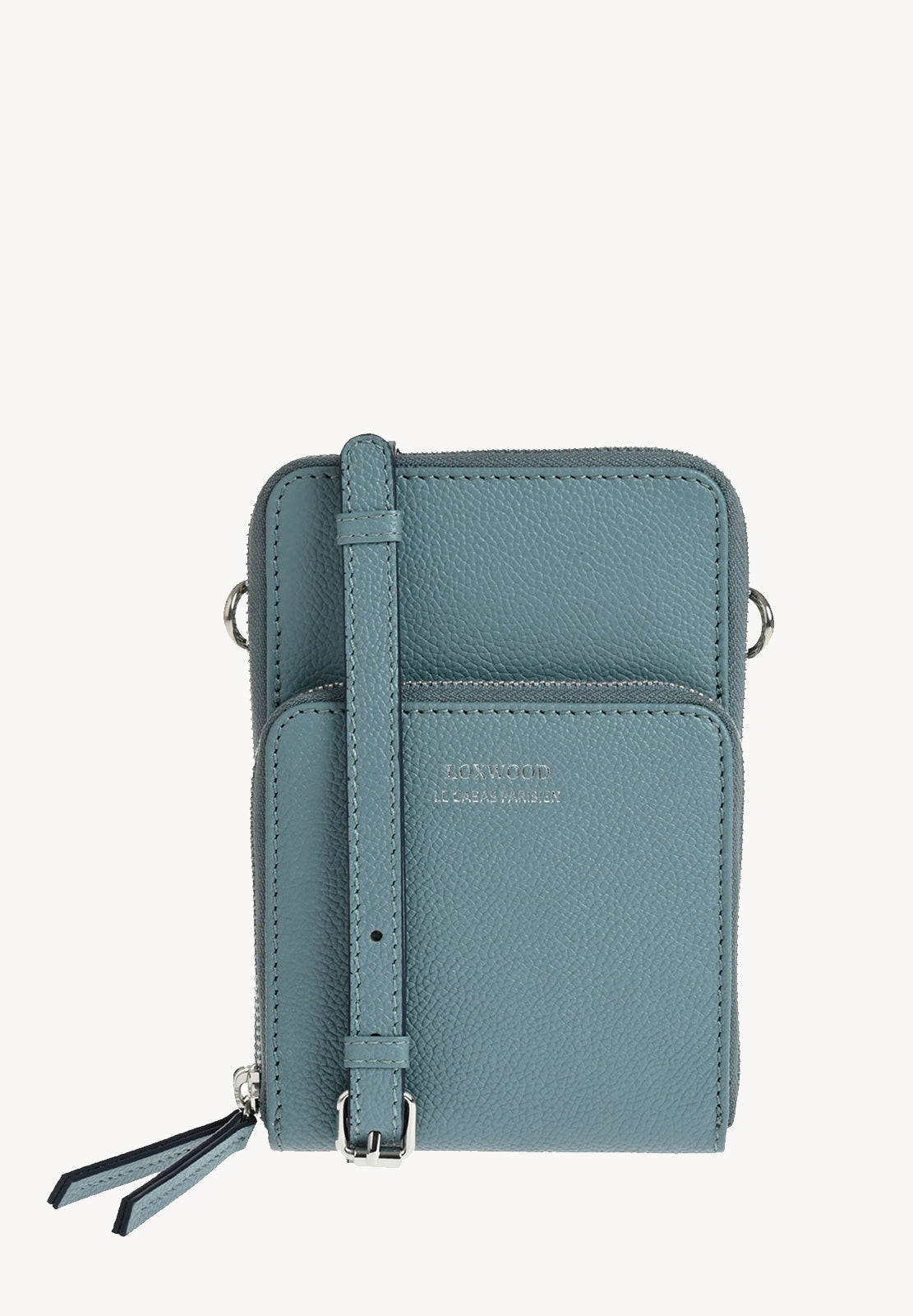 JILL - Grained leather phone pouch