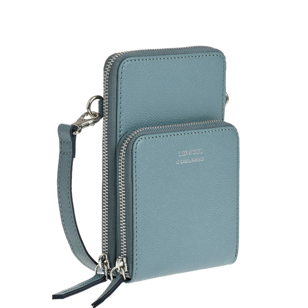 JILL - Grained leather phone pouch