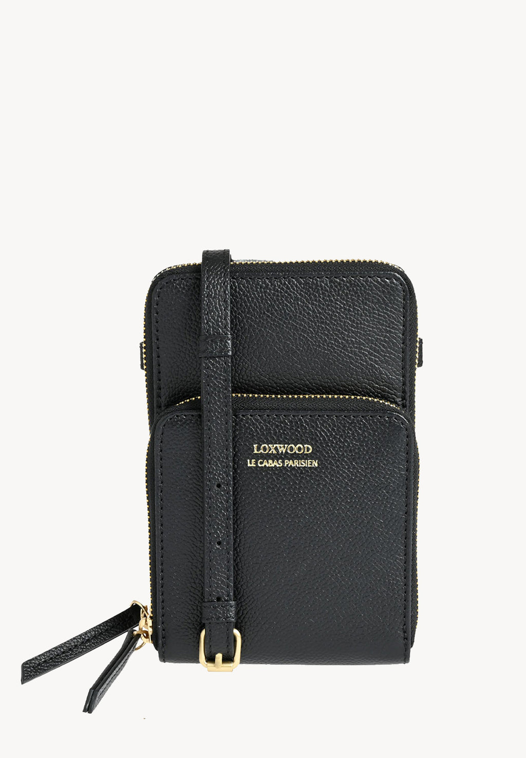 JILL - Grained leather phone pouch