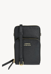 JILL - Grained leather phone pouch