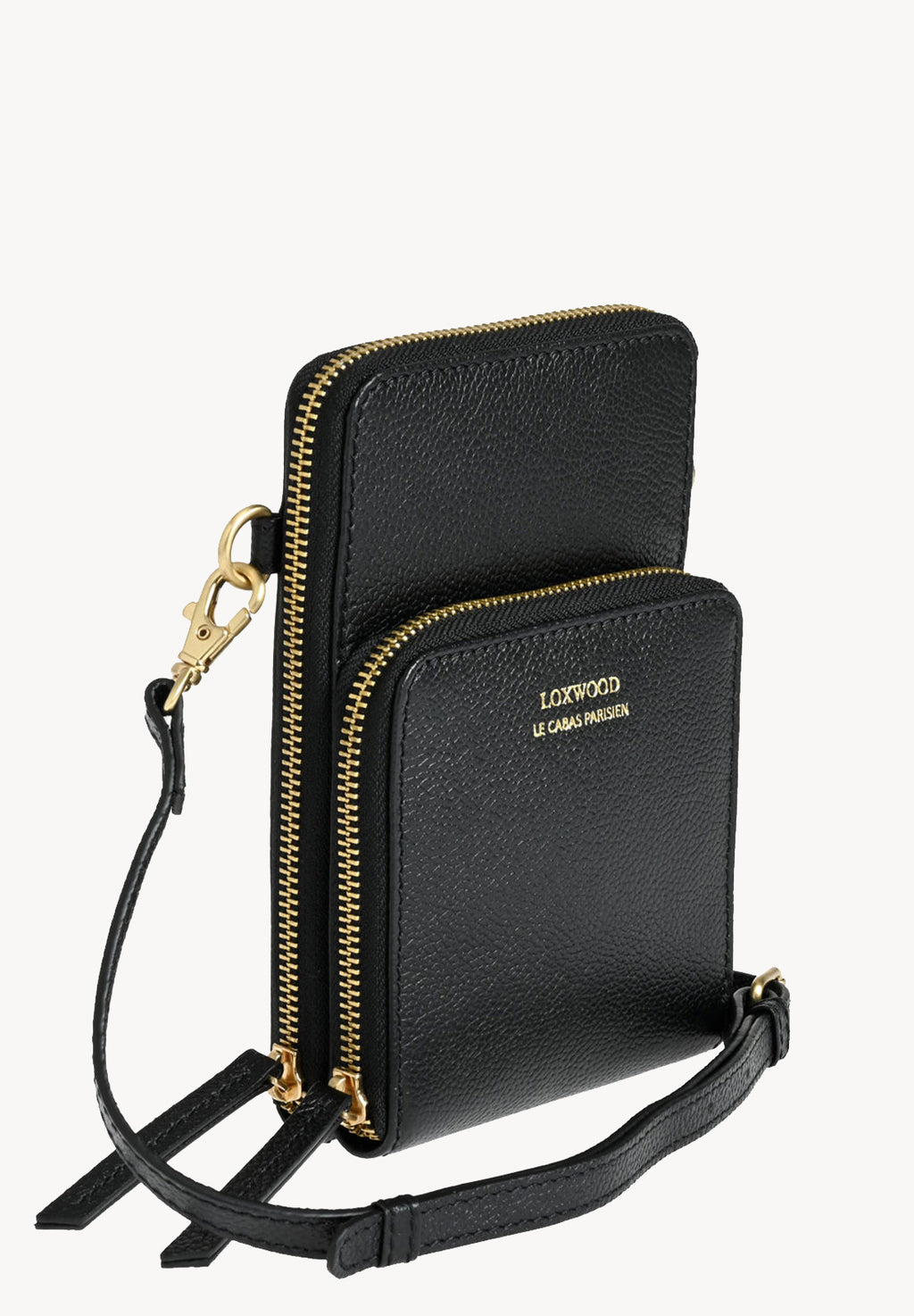 JILL - Grained leather phone pouch