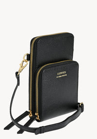 JILL - Grained leather phone pouch