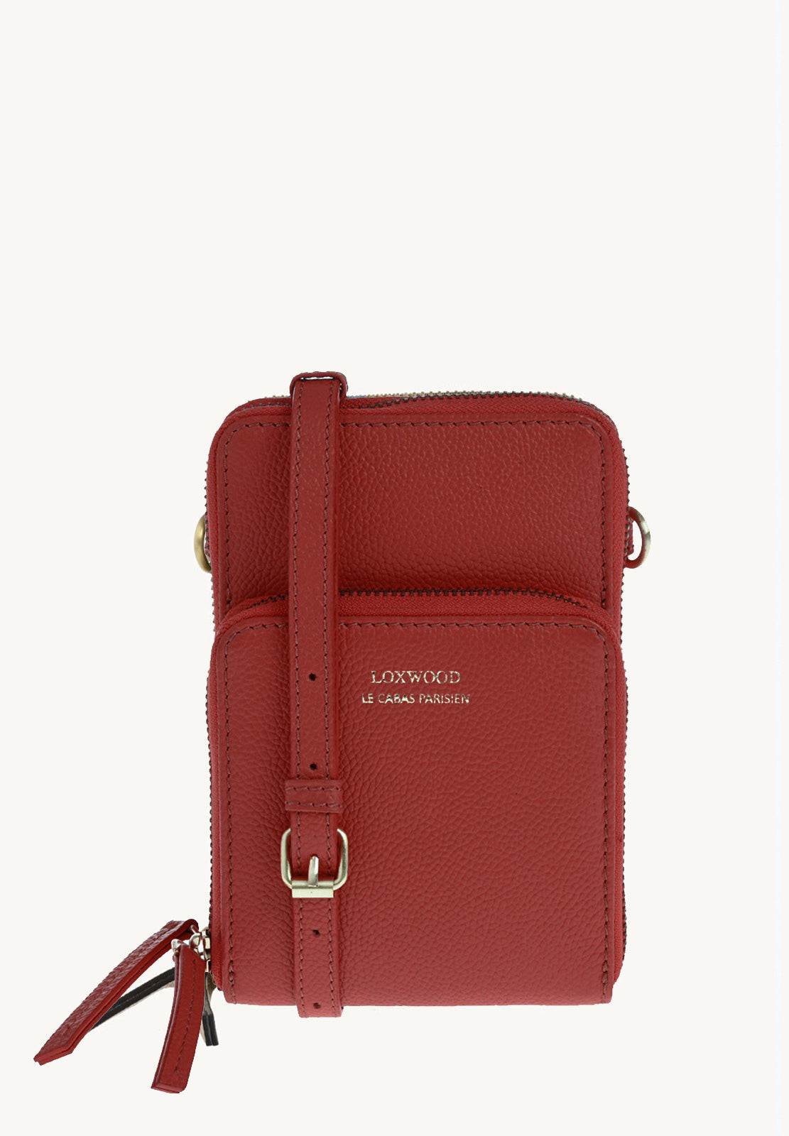 JILL - Opera grained leather phone pouch