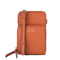 JILL - Grained leather phone pouch