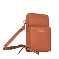 JILL - Grained leather phone pouch