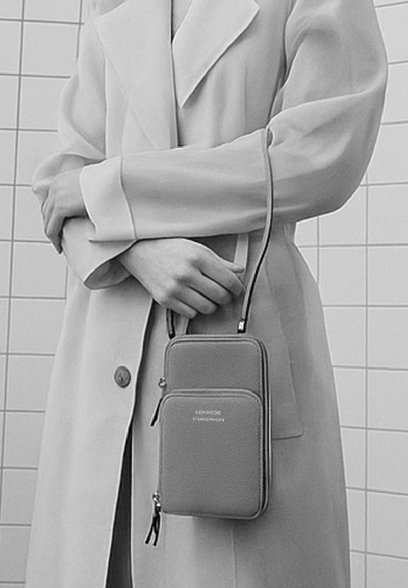 JILL - Pochette téléphone en cuir grainé