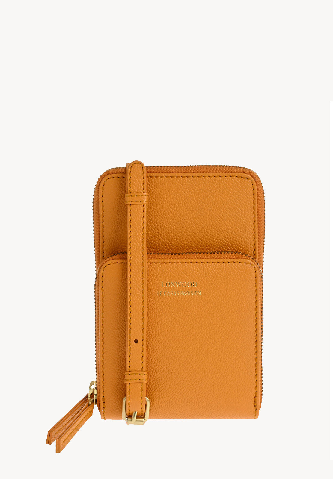JILL - Grained leather phone pouch