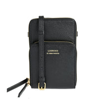 JILL - Grained leather phone pouch