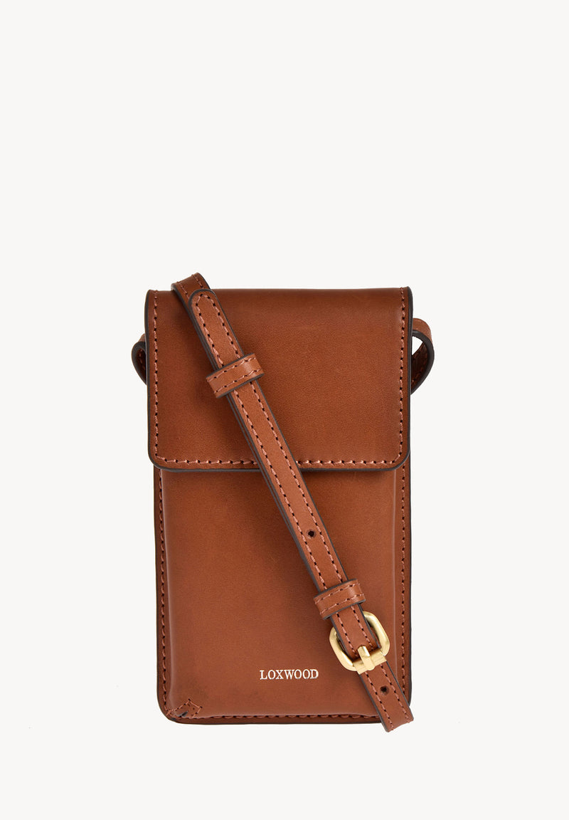 NINA - Pochette téléphone en cuir lisse